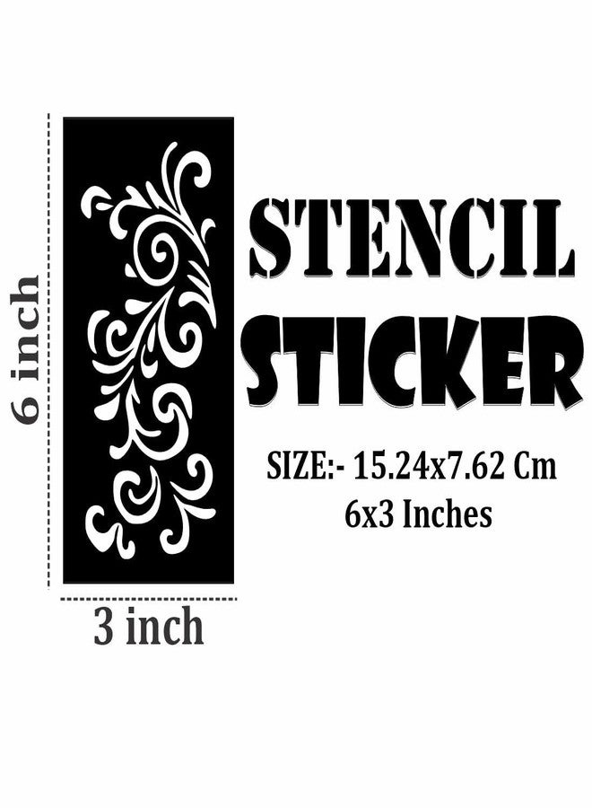 ORDERSHOCK Beginner-Friendly Mehndi Stencil Design Sheets for Everyone for Kids & Adults Both Sticker - Image 4